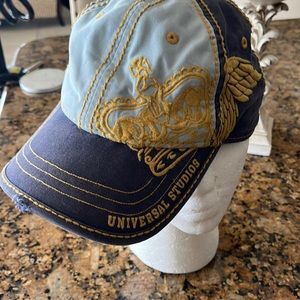 - EUC authentic Universal Studio’s Jean colored blue baseball hat 1…